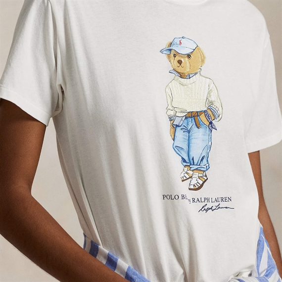Polo Ralph Lauren Polo Bear Cotton Jersey T-shirt, Hvid